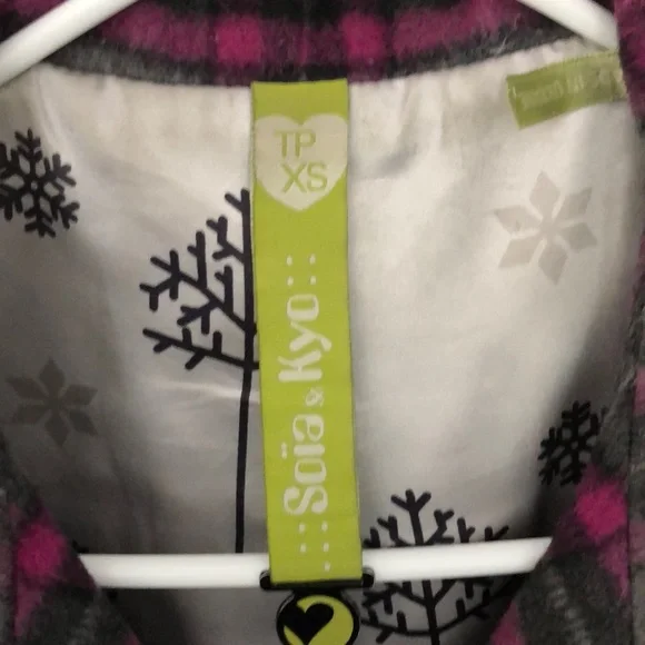 Soia & Kyo pink plaid coat - XS - Picture 3 of 6